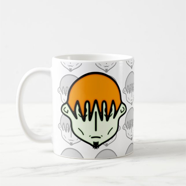 Weary green-snubba med goatee v2 kaffemugg (Vänster)