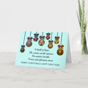 WEARY WORLD REJOY   Jul - nytt år Helgkort