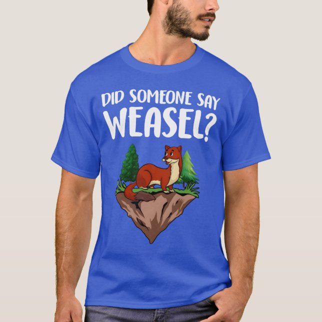 Weasel Animal Gift Cute Funny girl T Shirt (Framsida)