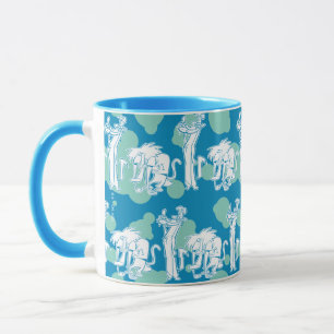 Weasel & Baboon Blue Character Mönster Mugg
