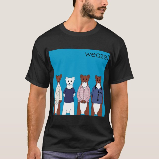 Weasel Blue Album boy friends T Shirt (Framsida)