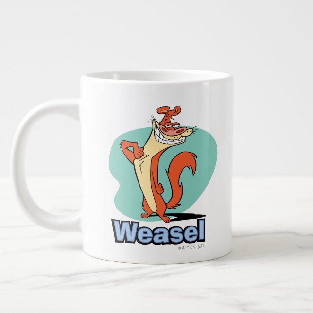 Weasel Proud-grafik Jumbo Mugg (Vänster)