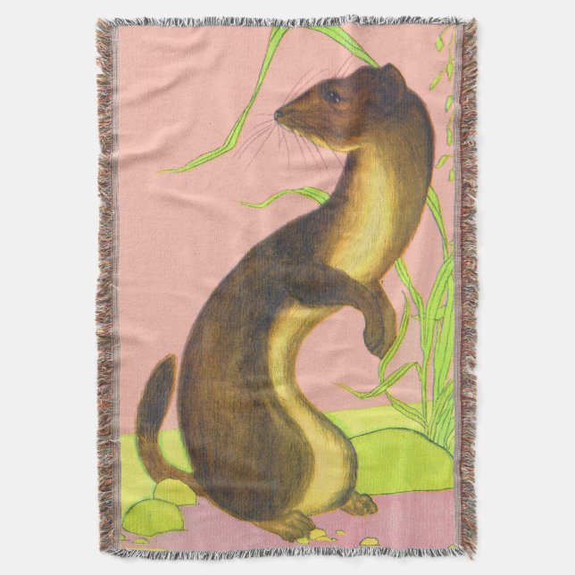 weasel-utskrift mysfilt (Framsidan Vertikal)