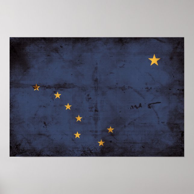 Weasted Alaska Flagga Poster (Framsidan)