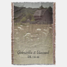 Weasted Barn Landsbyggsbröllop Keepsaké Mysfilt