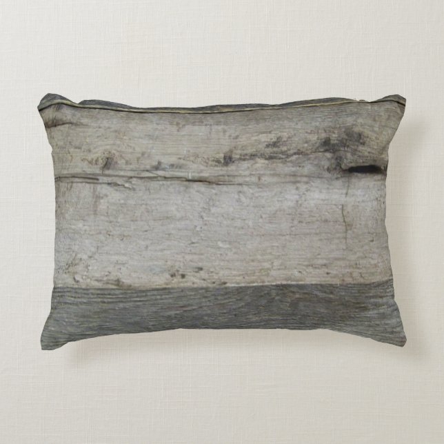 Weasted Barn Wood Grått Pillow Prydnadskudde (Framsidan)