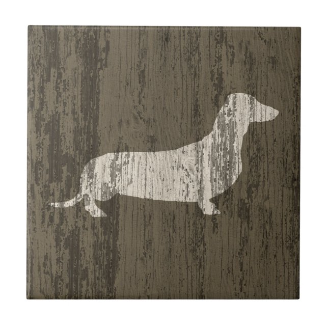 Weasted Dachshund Kakelplatta (Framsidan)