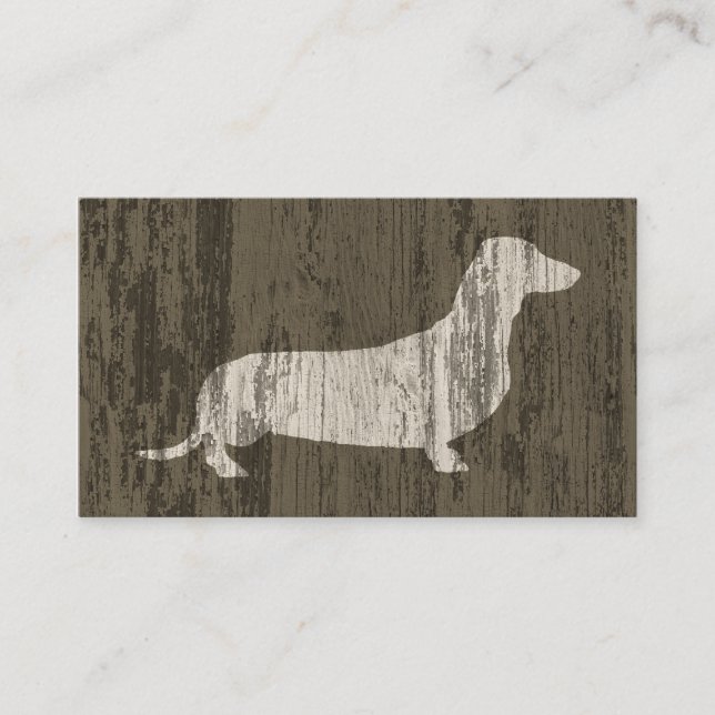 Weasted Dachshund Visitkort (Framsida)