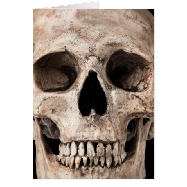 Weasted Old Skull Hälsningskort (Framsidan)