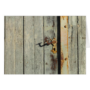 Weasted Rusty Door Handle Hälsningskort