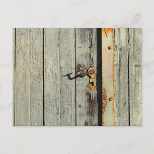 Weasted Rusty Door Handle Vykort