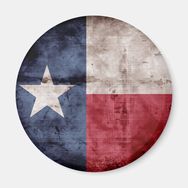 Weasted Texas Flagga; Magnet (Framsidan)