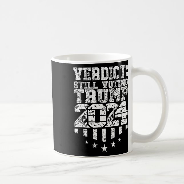 Weasted Text Trump Fortfarande omröstning Felon dö Kaffemugg (Höger)