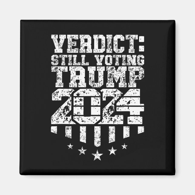 Weasted Text Trump Fortfarande omröstning Felon dö Magnet (Framsidan)