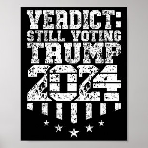 Weasted Text Trump Fortfarande omröstning Felon dö Poster