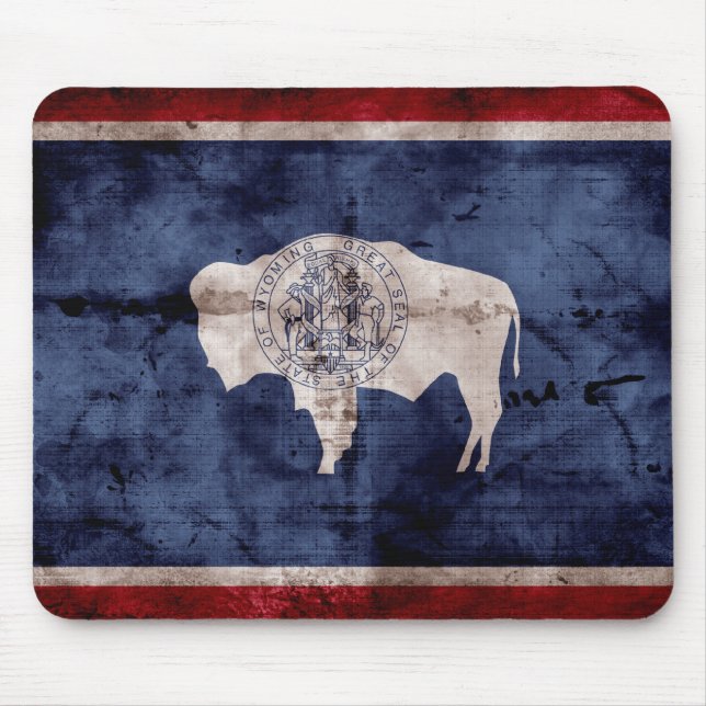 Weasted Wyoming Flagga Musmatta (Framsidan)