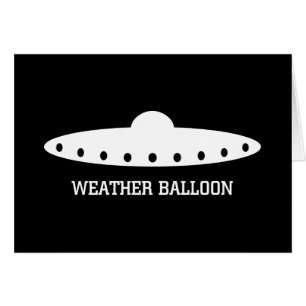 Weather Balloon UFO Hälsningskort