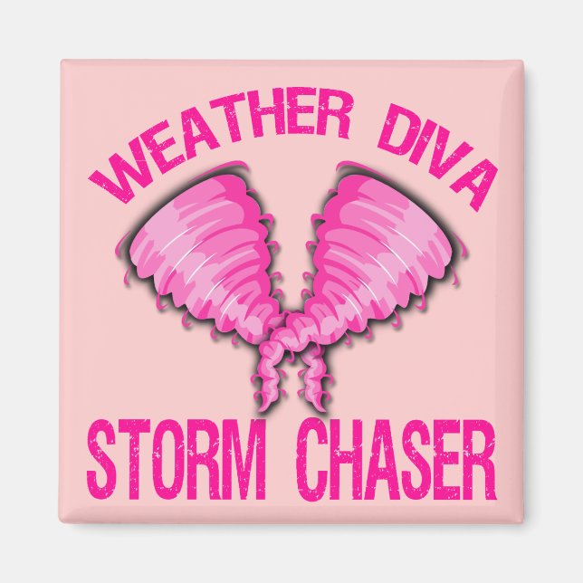Weather Diva Storm Chaser Magnet (Framsidan)