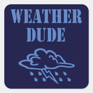 Weather Killen Sticker Fyrkantigt Klistermärke
