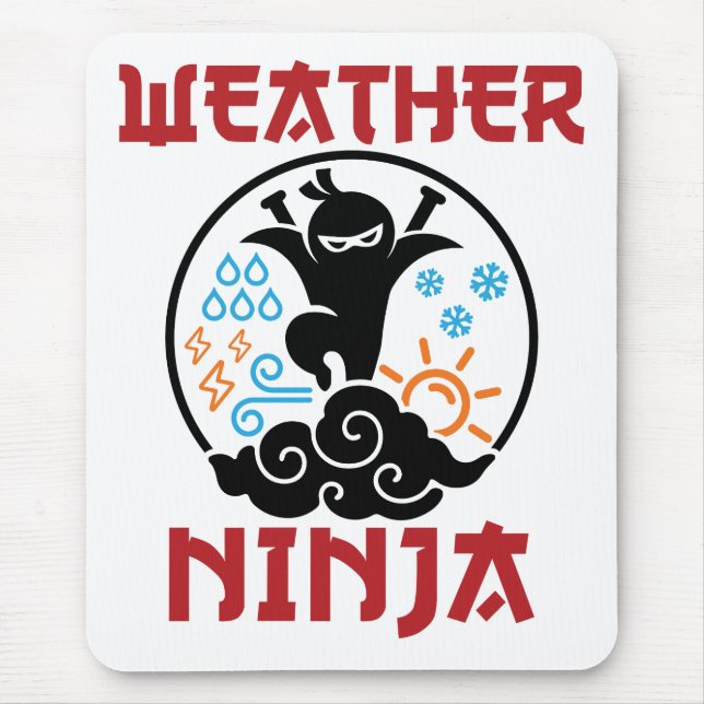 Weather Ninja Meteorologist Meteorology Weatherman Musmatta (Framsidan)
