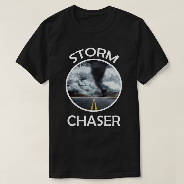 Weather Storm Tornado Hurricane Chaser T Shirt (Design framsida)