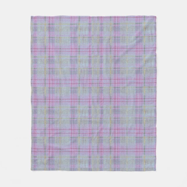 Weathered Lavender Plaid  Fleecefilt (Framsidan)