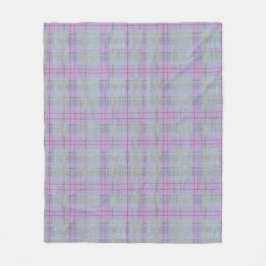 Weathered Lavender Plaid  Fleecefilt