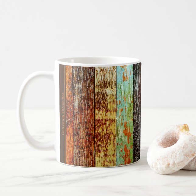 Weathered Wood Style Mug Kaffemugg (Med munk)