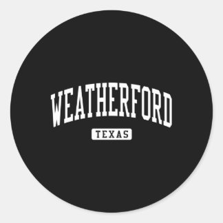 Weatherford Texas Tx Athletic Sports Runt Klistermärke