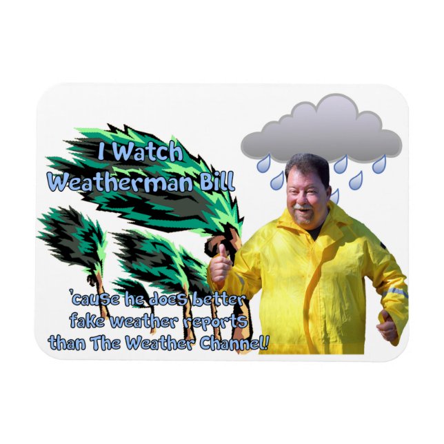 Weatherman Bill Magnet (Horisontell)