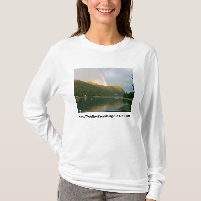 WeatherPermttingAlaska.com T-shirt (Framsida)