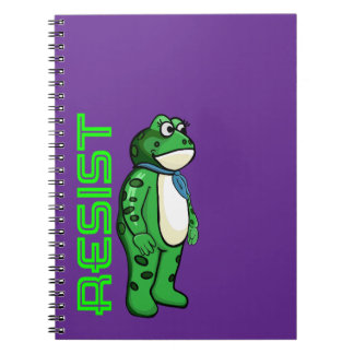 Weatherproof Personalized House Flag Resist frog Anteckningsbok