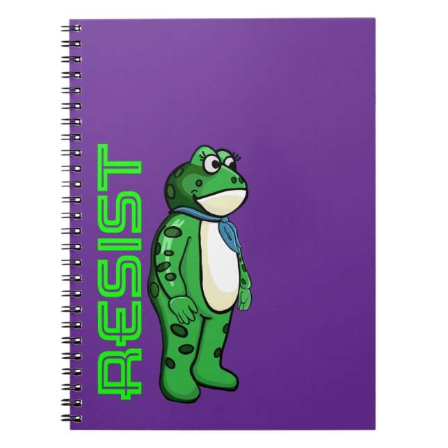 Weatherproof Personalized House Flag Resist frog Anteckningsbok (Framsidan)