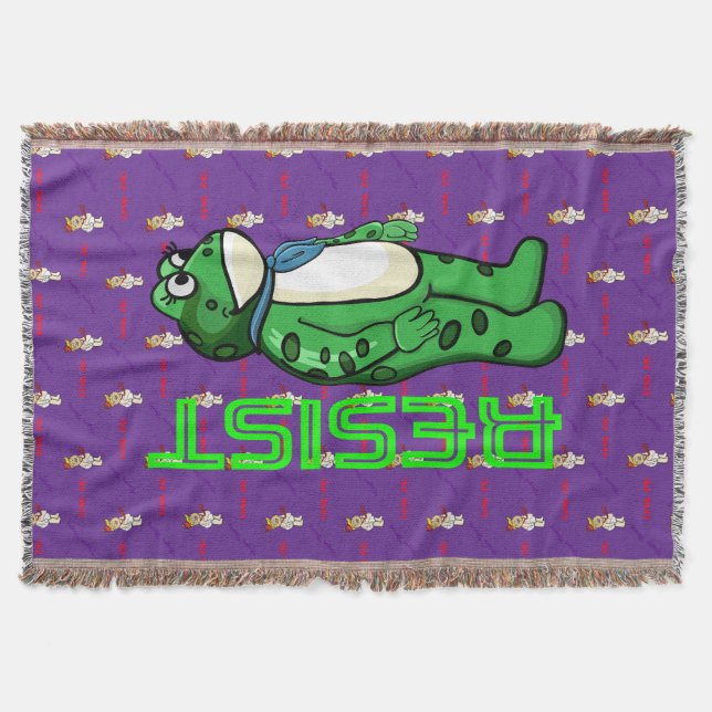Weatherproof Personalized House Flag Resist frog Filt (Framsidan)