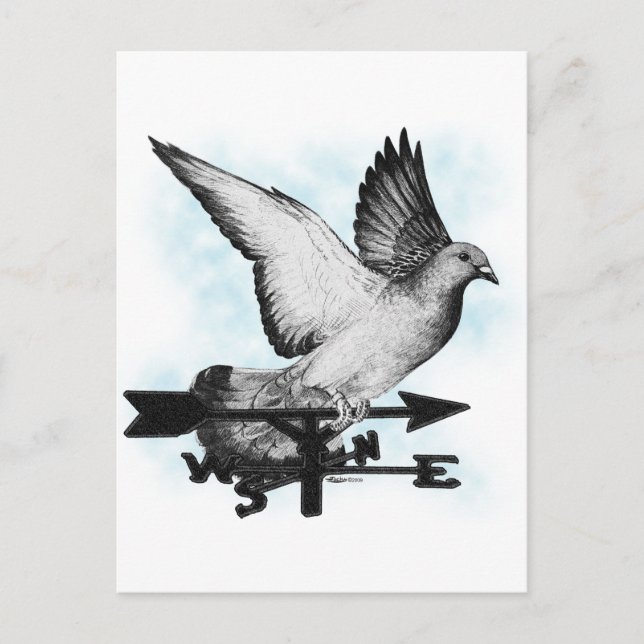 Weathervane Homer2 Vykort (Framsida)