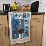 Weathervanes teatowel kökshandduk<br><div class="desc">Teatowel med foton från västervlar från New Forest Bilder</div>