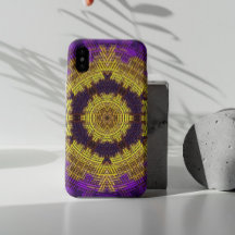 Weave Mandala Gult och Lila