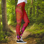 Weave Mandala Red Rosa och Gult<br><div class="desc">Den här funkyn mandala har röd,  rosa och gult i ett stil i basket. Psykedeliska visualer för modern hippie eller någon som kärlek odlar färg.</div>
