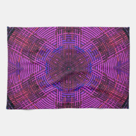 Weave Mandala Rosa Lila och Blue Kökshandduk