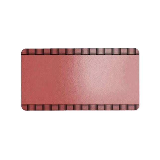 Weave Rosa dand Black Adressetikett (Framsidan)