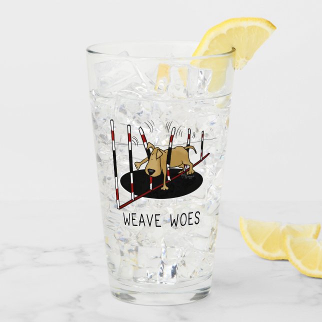 Weave Woes - lustiga fastkedjade hund Glaskopp (Bakside Is)