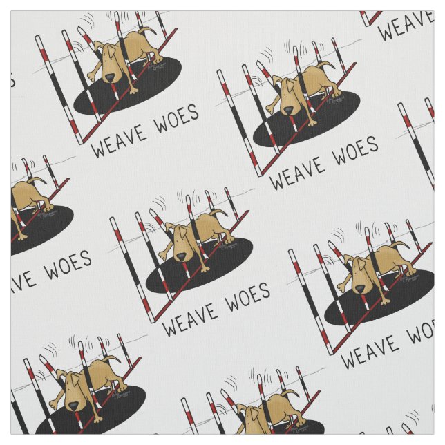 Weave Woes - rolig hund agilin Tyg (Provkarta)