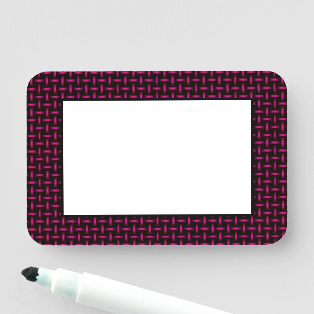 Weaved Mönster på Black Anpassade Namnbricka (På plats)