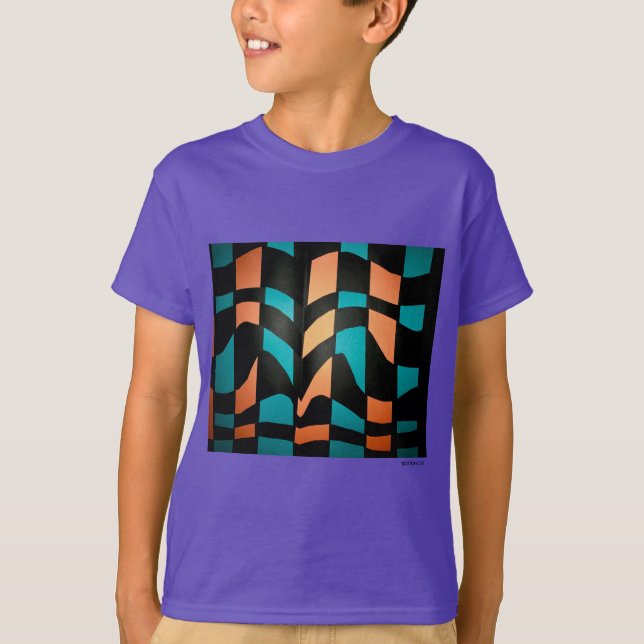 Weaved mönster tee shirt (Framsida)