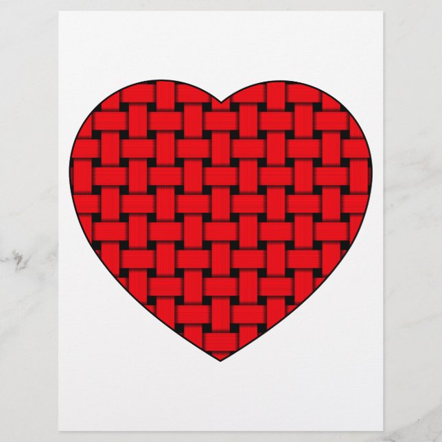 Weaved Red Heart (Framsida)
