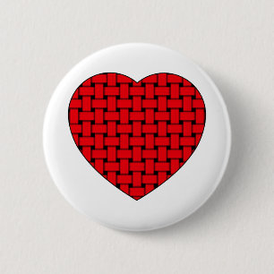 Weaved Red Heart Knapp