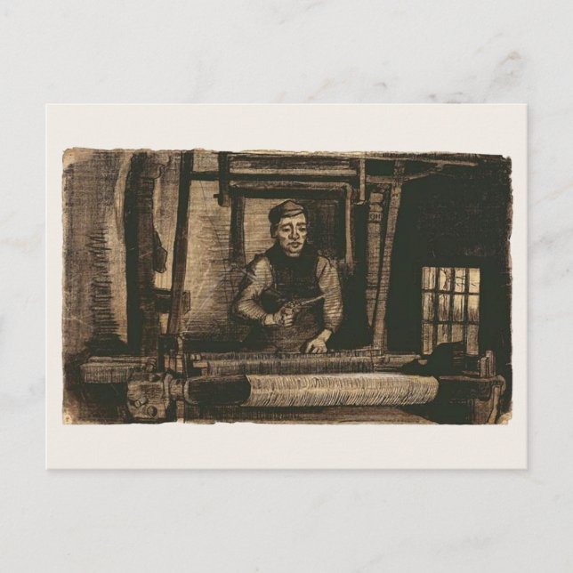 Weaver (F116) Van Gogh Fine Art Vykort (Framsida)