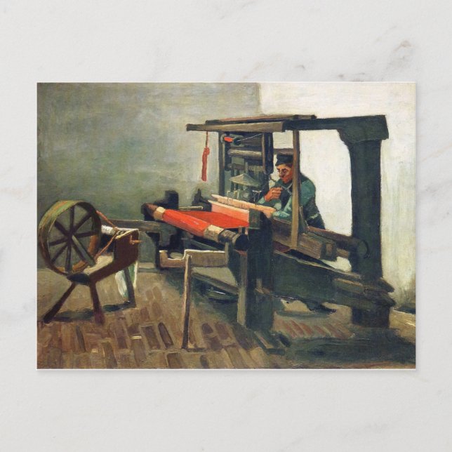 Weaver Facing Lämnat - Vincent Van Gogh Vykort (Framsida)
