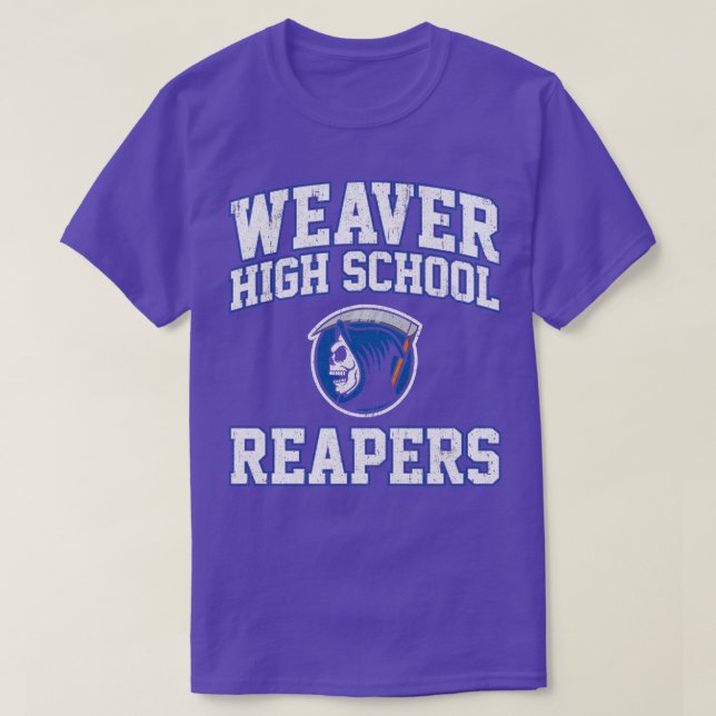 Weaver High School Reaper Skräm T Shirt (Design framsida)