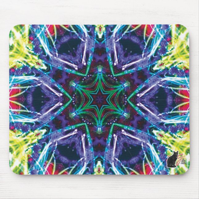 Weaver Kaleidoscope Mouse Pad Musmatta (Framsidan)